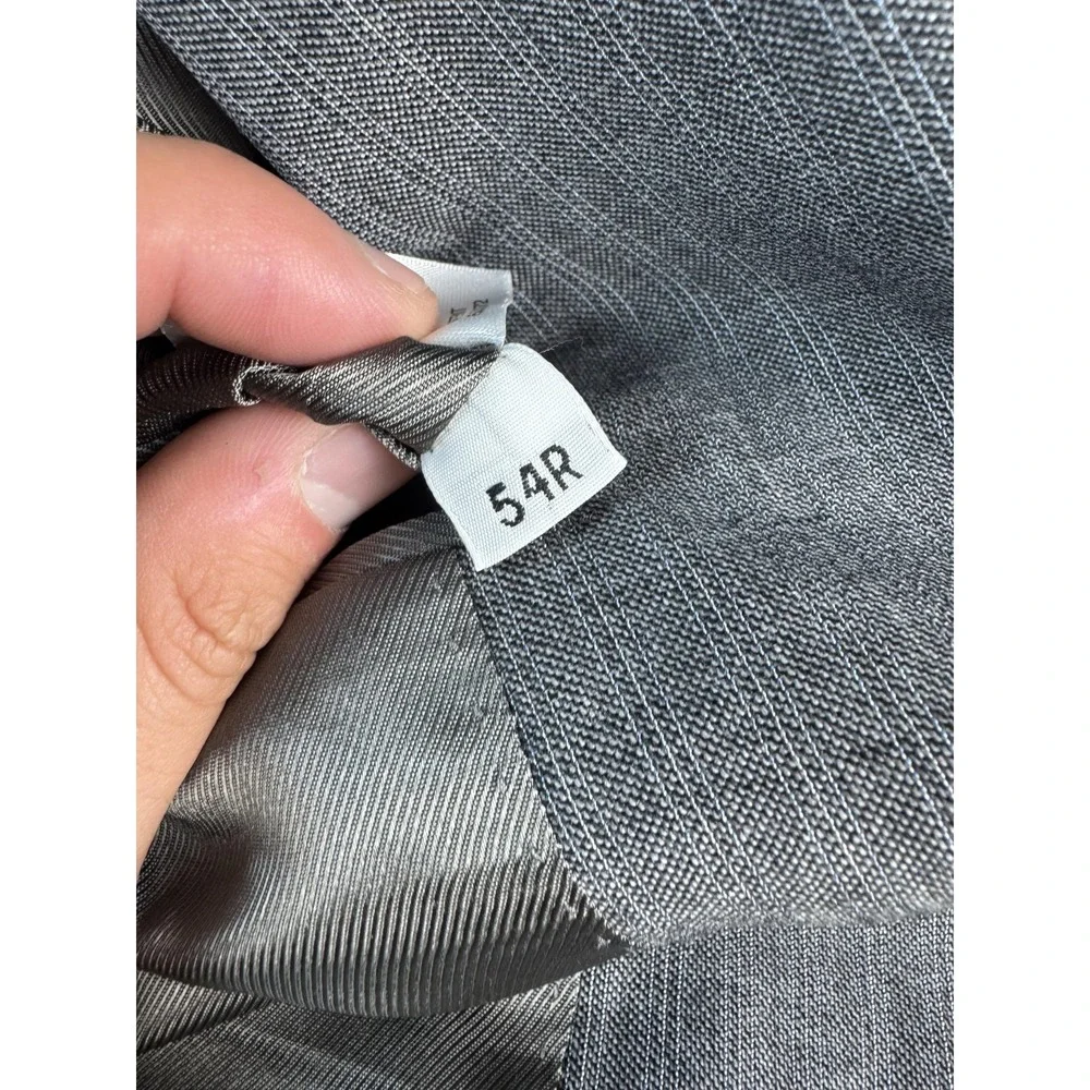 Daniel Cremieux Blazer Mens‎ 54R Gray Pinstripe Loro Piana Super 120s Sport Coat